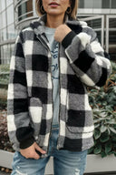 Full Size Plaid Long Sleeve Hooded Coat-Cardigans-Rae Collective, Women's Online Fashion Boutique Located in Phoenix, Arizona (Scottsdale Area)