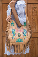 Roller Bird Fringe Bag – Biscuit