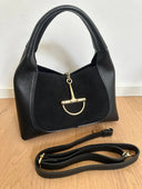 Sveva Noir Suede Leather Mini Tote | Pre-Order
