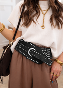 Wide Studded Western Buckle Belt | 3 Colors