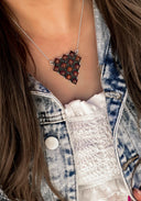 Amber Cluster Necklace-Squash Blossom Necklaces-Rae Collective, Women's Online Fashion Boutique Located in Phoenix, Arizona (Scottsdale Area)