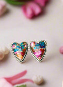 Love Is In The Air Heart Slab Earrings-Earrings-Rae Collective, Women's Online Fashion Boutique Located in Phoenix, Arizona (Scottsdale Area)
