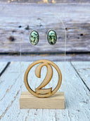 Jasper Slab Stud Earrings-Earrings-Rae Collective, Women's Online Fashion Boutique Located in Phoenix, Arizona (Scottsdale Area)