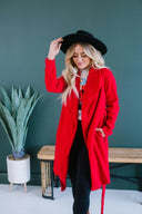 Chic Wool Tie Coat-Krush Kandy, Women's Online Fashion Boutique Located in Phoenix, Arizona (Scottsdale Area)