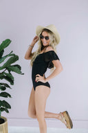 Off Shoulder One Piece Swimsuit-Swimwear-Krush Kandy, Women's Online Fashion Boutique Located in Phoenix, Arizona (Scottsdale Area)