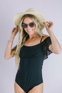 Off Shoulder One Piece Swimsuit-Swimwear-Krush Kandy, Women's Online Fashion Boutique Located in Phoenix, Arizona (Scottsdale Area)
