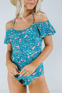 Off Shoulder One Piece Swimsuit-Swimwear-Krush Kandy, Women's Online Fashion Boutique Located in Phoenix, Arizona (Scottsdale Area)