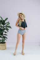 High Waist Floral Two Piece-Swimwear-Krush Kandy, Women's Online Fashion Boutique Located in Phoenix, Arizona (Scottsdale Area)