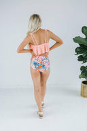 High Waist Floral Two Piece-Swimwear-Krush Kandy, Women's Online Fashion Boutique Located in Phoenix, Arizona (Scottsdale Area)