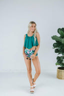 High Waist Floral Two Piece-Swimwear-Krush Kandy, Women's Online Fashion Boutique Located in Phoenix, Arizona (Scottsdale Area)