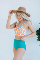 Citrus Two Piece Swimsuit-Swimwear-Krush Kandy, Women's Online Fashion Boutique Located in Phoenix, Arizona (Scottsdale Area)