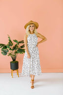 Dotted Beach Dress-Dresses-Krush Kandy, Women's Online Fashion Boutique Located in Phoenix, Arizona (Scottsdale Area)
