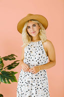 Dotted Beach Dress-Dresses-Krush Kandy, Women's Online Fashion Boutique Located in Phoenix, Arizona (Scottsdale Area)