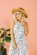 Dotted Beach Dress-Dresses-Krush Kandy, Women's Online Fashion Boutique Located in Phoenix, Arizona (Scottsdale Area)