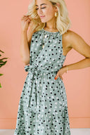 Dotted Beach Dress-Dresses-Krush Kandy, Women's Online Fashion Boutique Located in Phoenix, Arizona (Scottsdale Area)