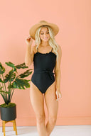 Ruffled Tie Swimsuit-Swimwear-Krush Kandy, Women's Online Fashion Boutique Located in Phoenix, Arizona (Scottsdale Area)