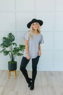 Sequin Sleeve Tunic-Tops-Rae Collective, Women's Online Fashion Boutique Located in Phoenix, Arizona (Scottsdale Area)