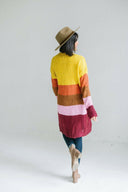Multi Striped Sweater Cardigan-Cardigans-Krush Kandy, Women's Online Fashion Boutique Located in Phoenix, Arizona (Scottsdale Area)