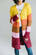Multi Striped Sweater Cardigan-Cardigans-Krush Kandy, Women's Online Fashion Boutique Located in Phoenix, Arizona (Scottsdale Area)
