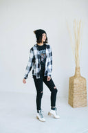 Buffalo Plaid Button Up-Long Sleeve Tops-Krush Kandy, Women's Online Fashion Boutique Located in Phoenix, Arizona (Scottsdale Area)