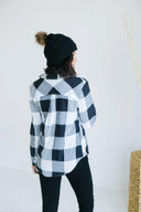 Buffalo Plaid Button Up-Long Sleeve Tops-Krush Kandy, Women's Online Fashion Boutique Located in Phoenix, Arizona (Scottsdale Area)