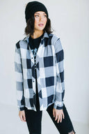 Buffalo Plaid Button Up-Long Sleeve Tops-Krush Kandy, Women's Online Fashion Boutique Located in Phoenix, Arizona (Scottsdale Area)