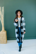 Buffalo Plaid Sweater Cardigan-Cardigans-Krush Kandy, Women's Online Fashion Boutique Located in Phoenix, Arizona (Scottsdale Area)