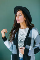 Buffalo Plaid Sweater Cardigan-Cardigans-Krush Kandy, Women's Online Fashion Boutique Located in Phoenix, Arizona (Scottsdale Area)