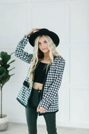 Houndstooth Jacket-Sweaters-Krush Kandy, Women's Online Fashion Boutique Located in Phoenix, Arizona (Scottsdale Area)