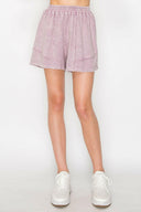 Mineral Wash Raw Out Seam Shorts-Shorts-Krush Kandy, Women's Online Fashion Boutique Located in Phoenix, Arizona (Scottsdale Area)