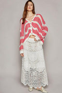 Crochet Waved Edge Long Skirt-Rae Collective, Women's Online Fashion Boutique Located in Phoenix, Arizona (Scottsdale Area)