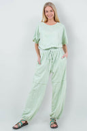 Mineral Wash Jumpsuits With Keyhole Back-Jumpsuits & Rompers-Krush Kandy, Women's Online Fashion Boutique Located in Phoenix, Arizona (Scottsdale Area)