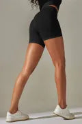 Solid High Waist Tummy Control Active Shorts-Shorts-Krush Kandy, Women's Online Fashion Boutique Located in Phoenix, Arizona (Scottsdale Area)