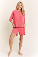 Mineral Wash Waffle Cargo Pocket Shorts-shorts-Krush Kandy, Women's Online Fashion Boutique Located in Phoenix, Arizona (Scottsdale Area)