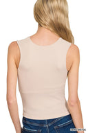 Seamless U-Neck Cropped Tank Top