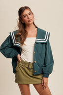 Retro Sailor Vibe Jacket-Jacket-Krush Kandy, Women's Online Fashion Boutique Located in Phoenix, Arizona (Scottsdale Area)