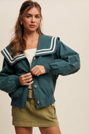 Retro Sailor Vibe Jacket-Jacket-Krush Kandy, Women's Online Fashion Boutique Located in Phoenix, Arizona (Scottsdale Area)