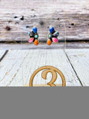 One Of A Kind Half Cluster Earrings-Earrings-Krush Kandy, Women's Online Fashion Boutique Located in Phoenix, Arizona (Scottsdale Area)