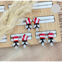 Crystal & Star Holiday Stone Earrings-Stud Earrings-Krush Kandy, Women's Online Fashion Boutique Located in Phoenix, Arizona (Scottsdale Area)