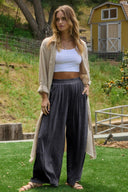 ODDI Soft Jersey Fabric Pleated Pants-Pants-Rae Collective, Women's Online Fashion Boutique Located in Phoenix, Arizona (Scottsdale Area)