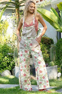 POL Oversized Floral Print Overall-Overalls-Rae Collective, Women's Online Fashion Boutique Located in Phoenix, Arizona (Scottsdale Area)