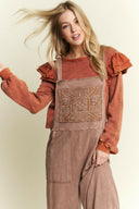 Mineral Wash Patched Pocket Jumpsuit Overall-Jumpsuits & Rompers-Krush Kandy, Women's Online Fashion Boutique Located in Phoenix, Arizona (Scottsdale Area)