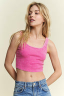 J.HER Mineral Wash Ribbed Brami Tank Cropped Top-Tops-Krush Kandy, Women's Online Fashion Boutique Located in Phoenix, Arizona (Scottsdale Area)