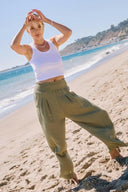 ODDI Cotton Gauze Wide Leg Pants-Bottoms-Rae Collective, Women's Online Fashion Boutique Located in Phoenix, Arizona (Scottsdale Area)
