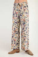 WASHED FLORAL PRINT DENIM TWILL PANTS-Krush Kandy, Women's Online Fashion Boutique Located in Phoenix, Arizona (Scottsdale Area)