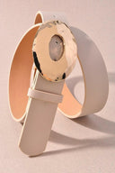 Brighter Days Metal Oval Buckle Belt-Belts-Rae Collective, Women's Online Fashion Boutique Located in Phoenix, Arizona (Scottsdale Area)