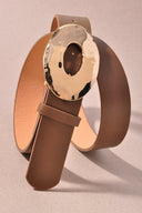 Brighter Days Metal Oval Buckle Belt-Belts-Rae Collective, Women's Online Fashion Boutique Located in Phoenix, Arizona (Scottsdale Area)