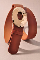 Brighter Days Metal Oval Buckle Belt-Belts-Rae Collective, Women's Online Fashion Boutique Located in Phoenix, Arizona (Scottsdale Area)