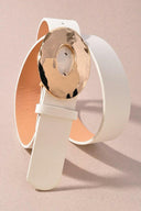 Brighter Days Metal Oval Buckle Belt-Belts-Rae Collective, Women's Online Fashion Boutique Located in Phoenix, Arizona (Scottsdale Area)