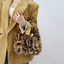 Wild Texture Plush Statement Hobo Bag-Pre order
